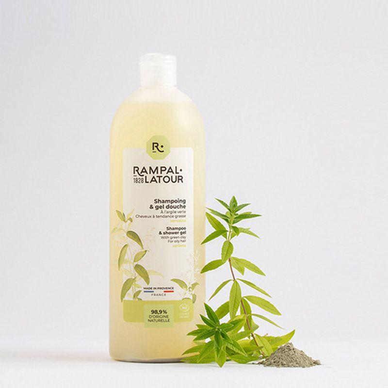 Rampal Latour Shampooing Douche Clay Verbena 1L (Shampoo & Shower Gel) Shampooing Douche Clay Verbena 1L