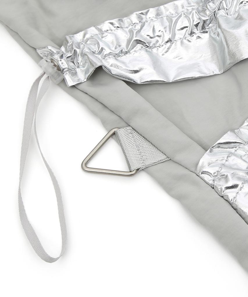 Undercontrol Studio Pocket Detail Detachable Strap Backpack Shoulder Bag Women'S Bag 2-Way Layered Cabbage Bag / Silver Metal Layer
