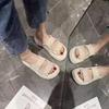 Versatile platform sandals women's summer wear 2025 new fashion fairy style Roman soft-soled beach cool slippers increase height