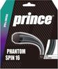 Prince Tennis Gut String PHANTOM SPIN 16 7JJ048 234 Graphite 1.29mm 12.2m Heat-Resistant Polymer Silicone Coating Polyester