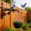 Outdoor Indoor Hanging Bracket Colorful Metal Decorative Rack Wall Hook Garden Decor