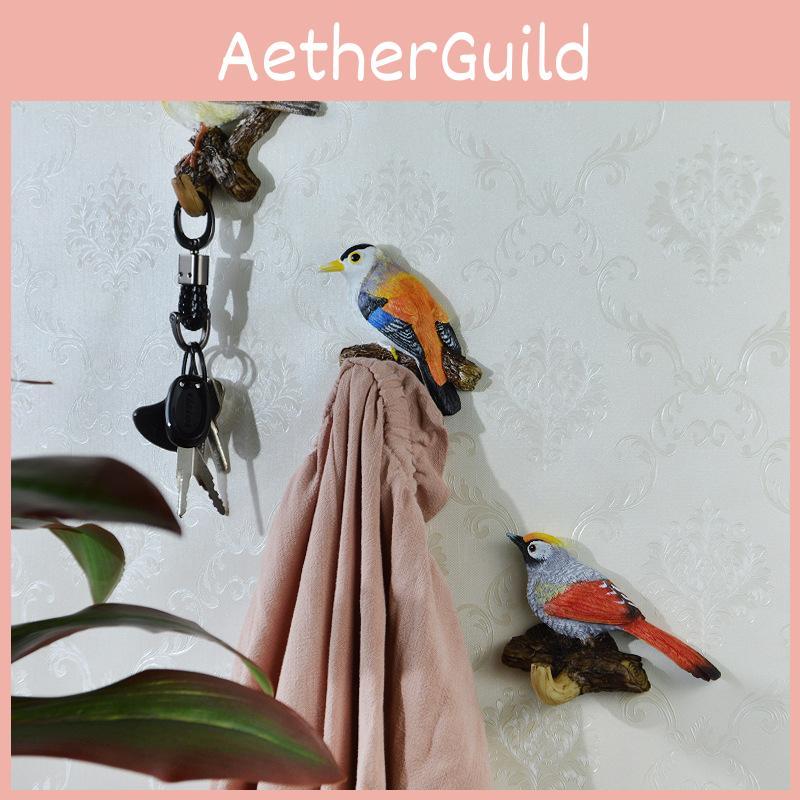 Bird Wall Hook Entryway Decor With Durable Resin Design Great For Organizing
