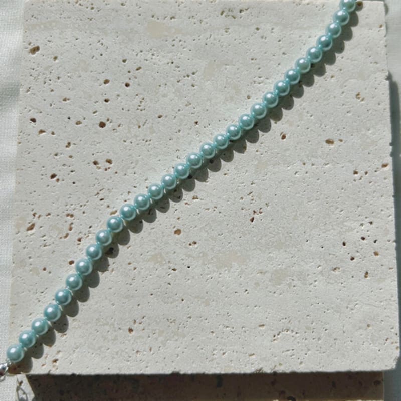 KIETIMOOR Blue Pearl Bracelet (Silver 925) Blue Pearl Silver Bracelet