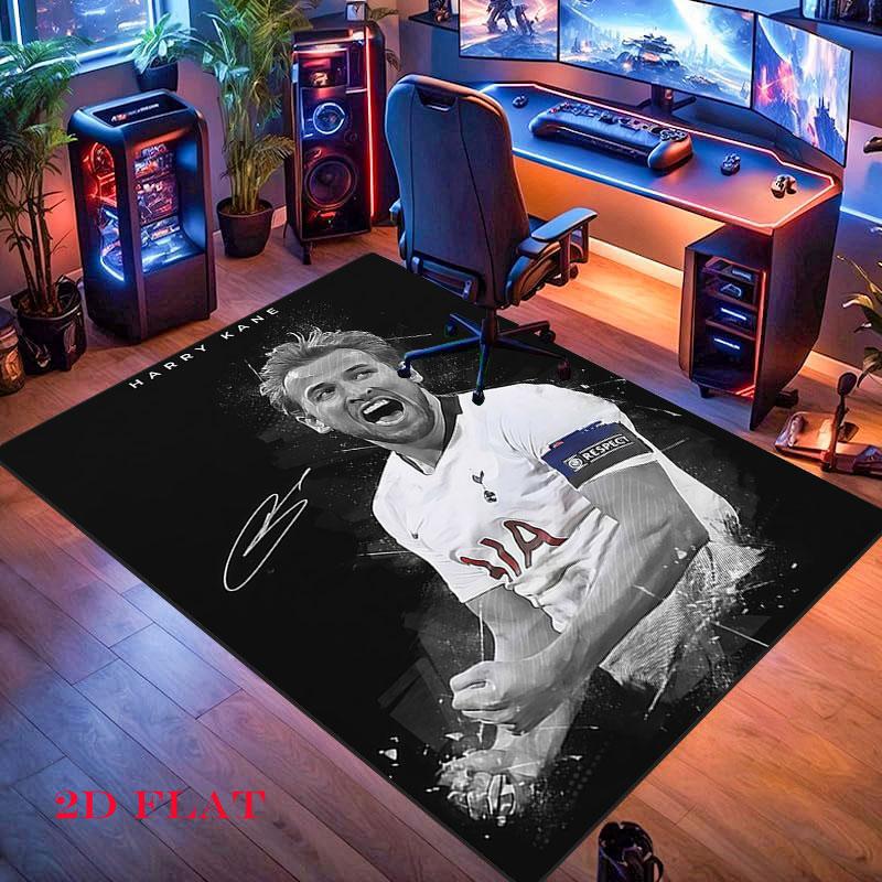 Harry Kane Hero Poster Carpet Rug for Living Room Bedroom Home Sofa Decoration,Kids Play Nonslip Floor Mat