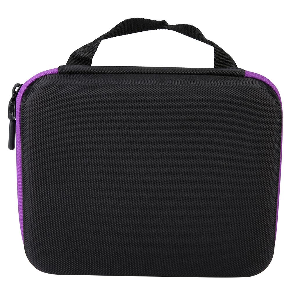 

30 bottles Essential Oil Storage Bag Aromatherapy Essential Oil Handbag Purple