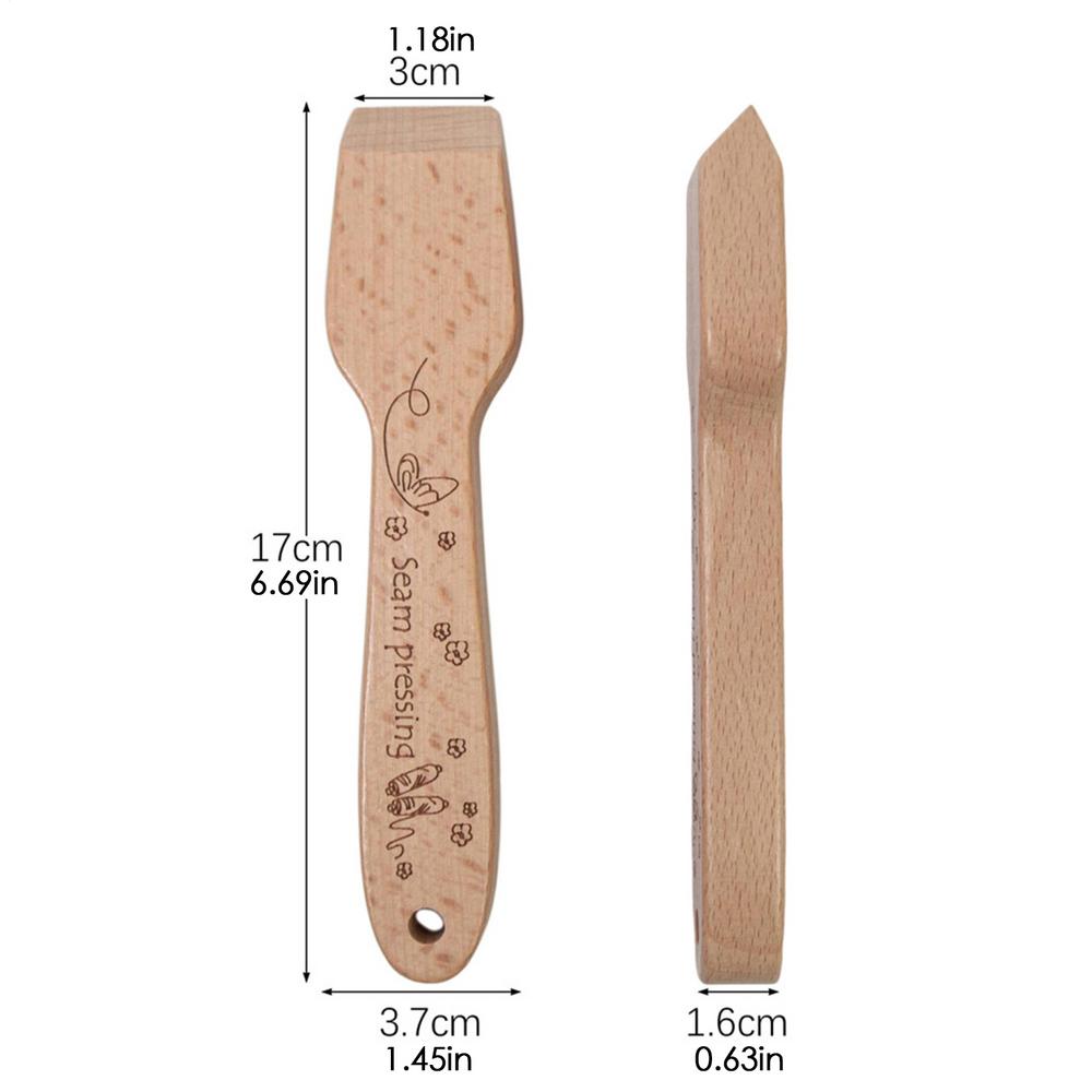 Высококачественная буковая портновская прижимная палка Профессиональный инструмент для разглаживания швов Многоцелевая прижимная подушка для квилтинга и шитья