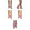 Damen Mädchen Japanische Punk Plüsch Beinwärmer Socken Winter Warm Vintage Bunte Flauschige Stiefelgamaschen Kniehoch Beinabdeckung
