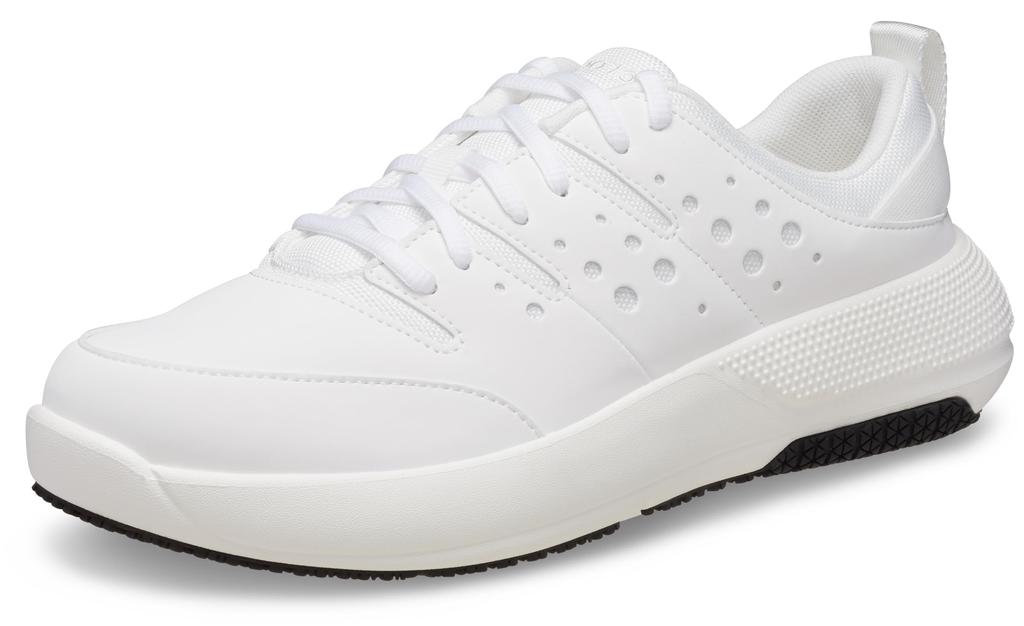 Crocs On the Clock Work Sneakers, Men's, White/White, Size 28cm