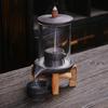 Retro Zen Backflow Incense Burner - Sandalwood & Agarwood Decorative Piece