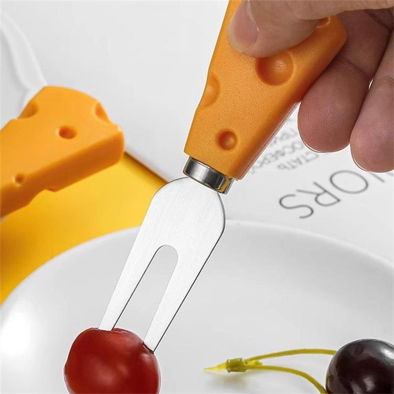 1 buc cuțite de brânză tacâmuri mâner din lemn oțel inoxidabil unt spatulă furculiță lingură lopată plată bucătărie creativă instrumente de gătit