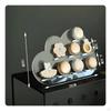 Puff Shaped Dessert Stand Social Media Design Acrylic Holder Sturdy