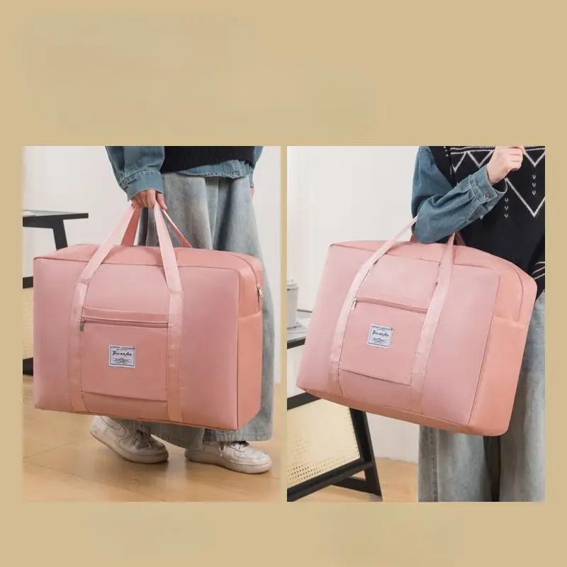 Travel Large Capacity Storage Bag Zipper Portable Luggage Bag Sports Bag Multifunctional Fitness Handbag