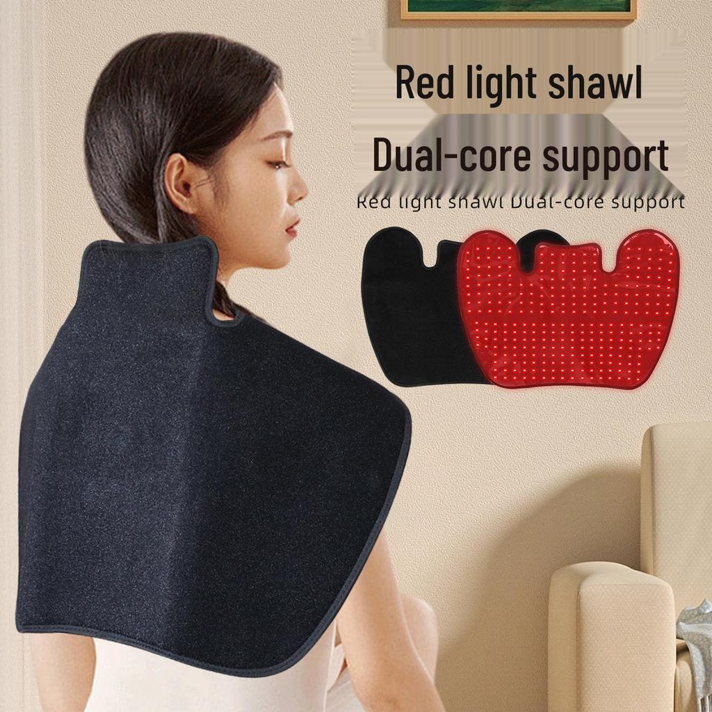 Infrared Red Light Shawl Massager with LED Hot Compress for Shoulder and Neck Therapy