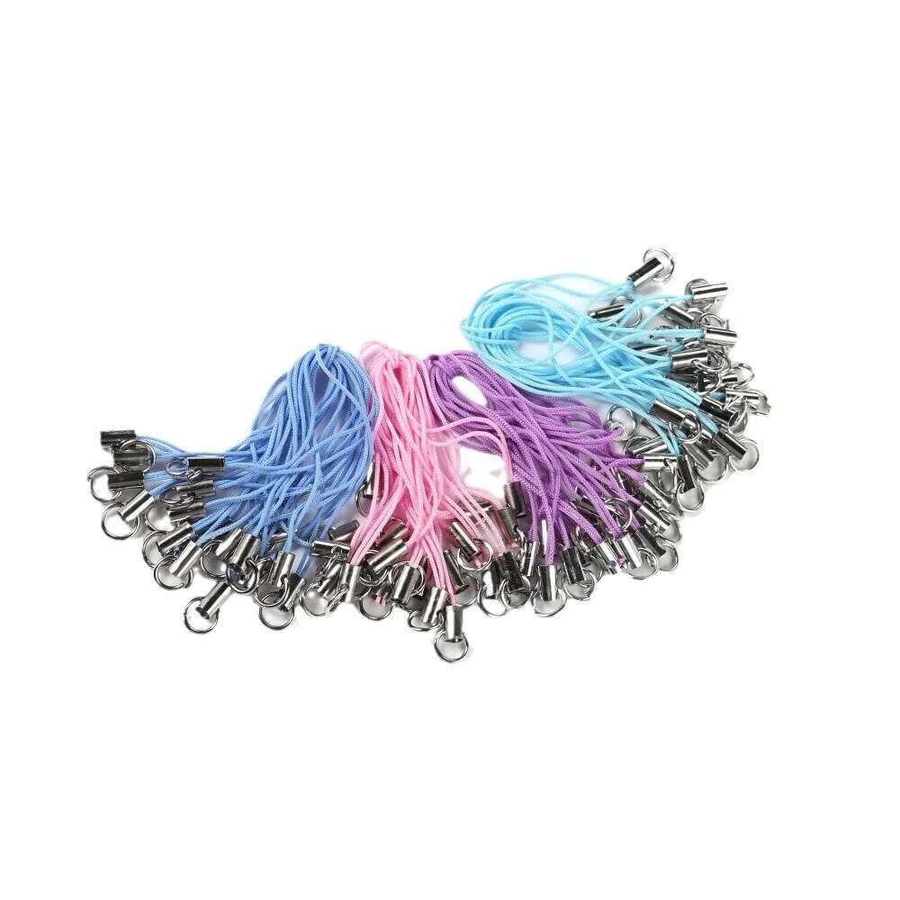 50 ks Šňůrka Lariat Popruh Šňůry Humří Spona Lano Klíčenka Háčky Mobilní Sada Přívěsky Kroužek na Klíče Přívěsek Kroužek na Klíče Příslušenství