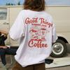 2025 Women's 90s Retro Coffee Inspired T-shirt Hippie Fun Caffeine Lover Cute Retro Pattern for Men and Women