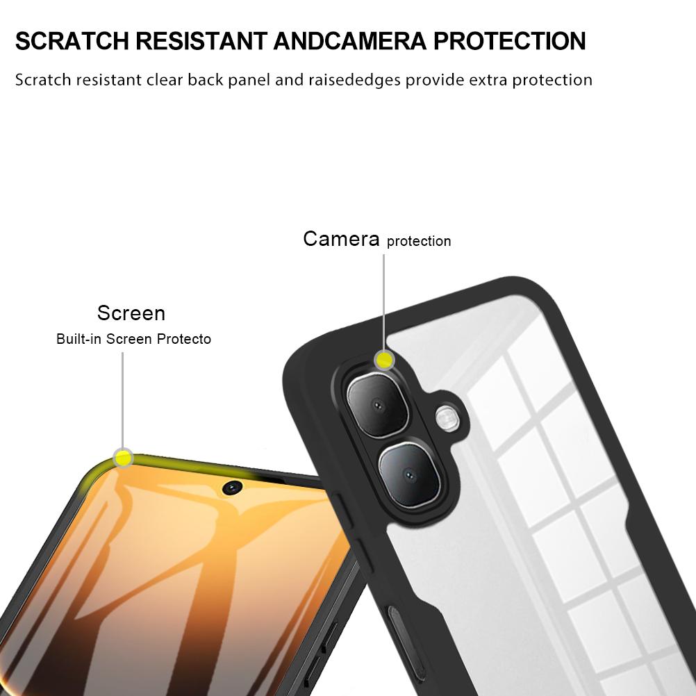 Full Body Protection Shockproof Case for Infinix Smart 20 4G Protective Cover Screen Protector Fundas Coque