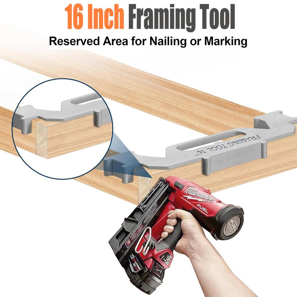 Framing Tools,On Center Stud Layout Tool, Aluminum Framing , Stud Framing Tool For Walls, Roofs, Floors Or Ladders
