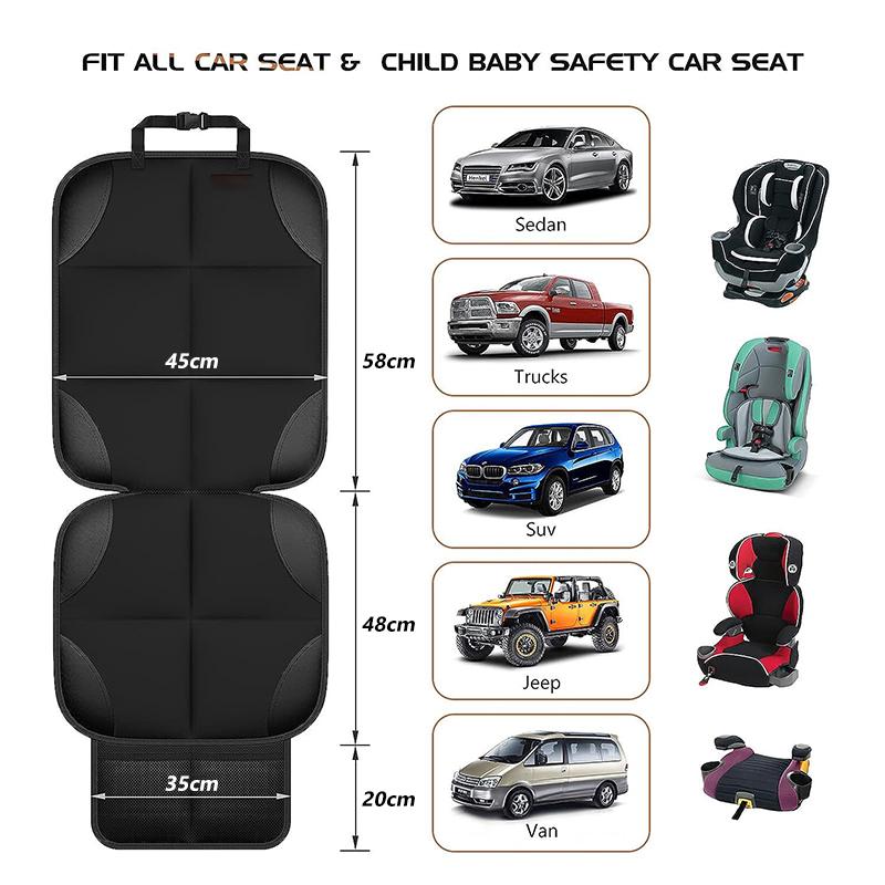 Car Anti Slip Cushion For Baby Seat Children Safety Seat Mat Anti-scratch Universal Car Seat Protector Cover Waterproof Oxford