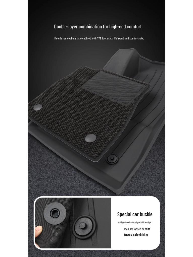 Custom TPE Floor and Trunk Mats for Tesla Model 3 & Y