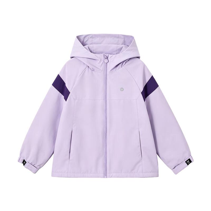 DEESHA Girls' Color Block Hooded Outdoor Jacket