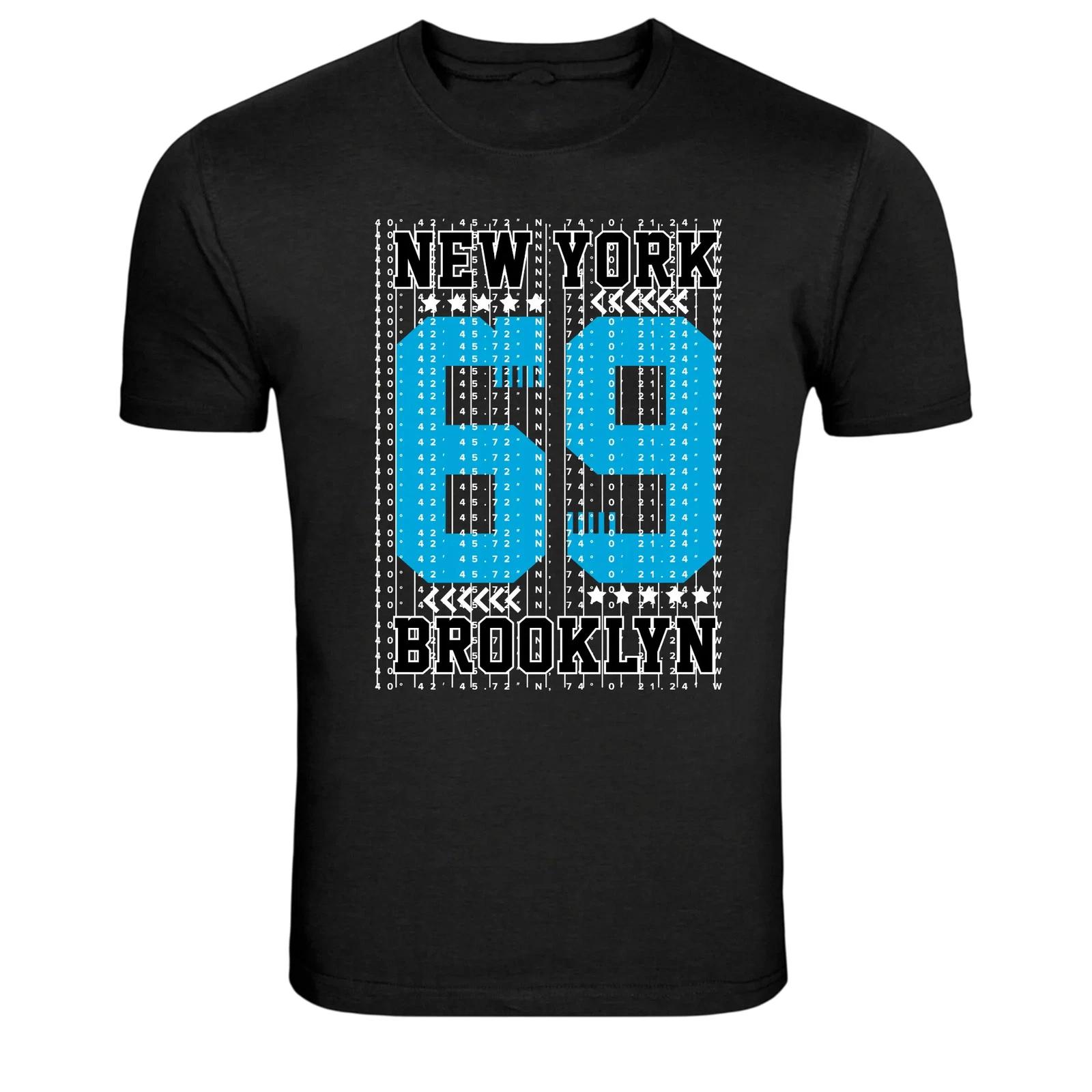 New York Brooklyn 98 Vintage Sports Typography Graphic T-Shirt XL