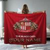 1PC Sunderland A.F Custom Name Patterned Flannel Blanket Suitable For All Seasons for Home Decor Warmth and Comfort Gifts Holiday Present