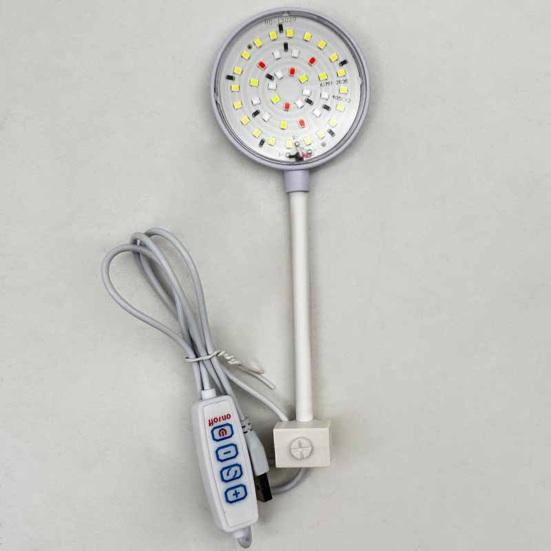 5W/7W Klipová lampa do akvária USB Power LED Full Spectrum Vodotěsné Řasy Okrasné osvětlení Připojení hadice Nastavitelná energeticky úsporná nádrž 360 stupňů