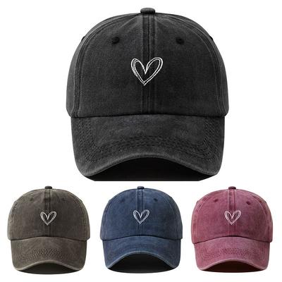 Unisex Gewaschene Denim Baseballkappe Outdoor Lässige Sonnenhüte Hip Hop Snapback Hut Sport Golfkappen