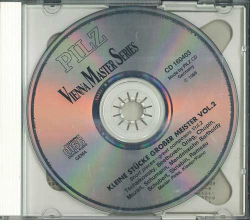 

CD VARIOUS - Short Pieces Great Composers Vol.1 4492582 PILZ Japan Classical Used