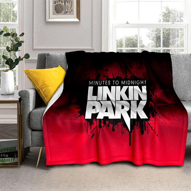HOT L-Linkin Park Rock Band Classic Soft Plush Blanket,Flannel Throw Blanket for Living Room Bedroom Picnic Bed Sofa Cover