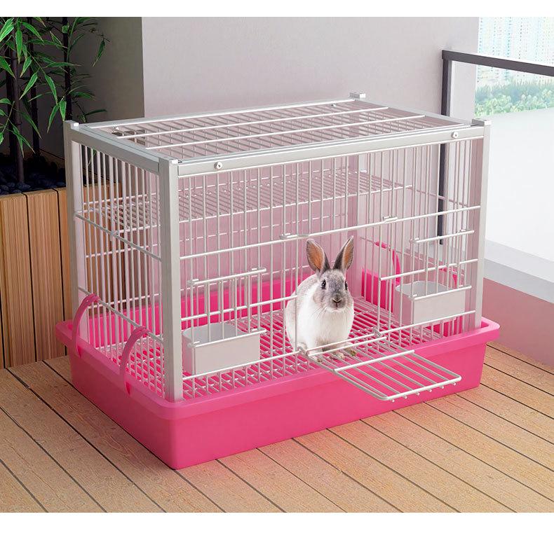 Large Indoor Rabbit Cage with Automatic Manure Cleaning for Household Use