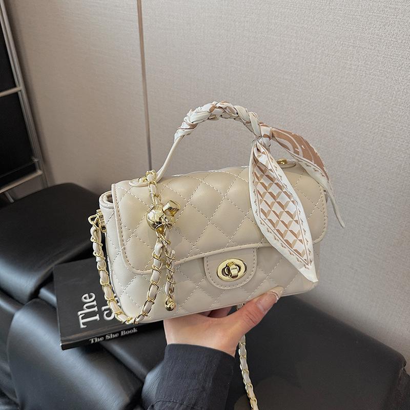Small square bag summer handbag women's new high-end diamond chain shoulder messenger bag