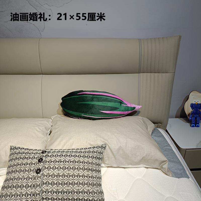Fully Stuffed Green Leaf Plush Pillow Simulated Soft Plant Cushion Monstera Maple Plushie Peluche Sofa Chair Bed Decor Gift