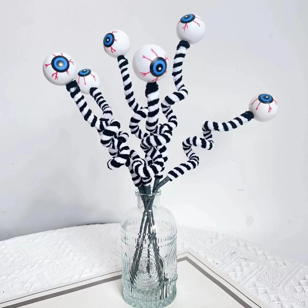 10 Pieces Halloween Eyeballs Picks Decor DIY Crafts Scary Branch for Festival