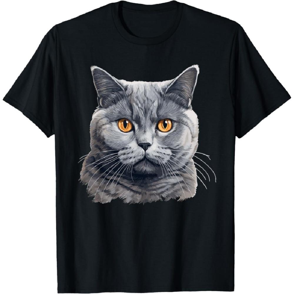 

British Shorthair Cats British Shorthair Cat T-Shirt(1) XXXXXL чёрный