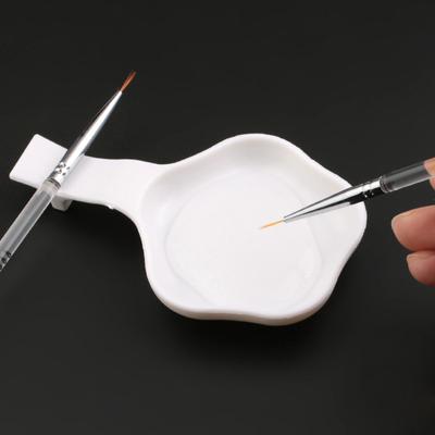 Nail Art Wash Pen Tray Engraved Painting Palette Nail Art Tool Paint Tray