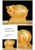 Gold Pig Coin Bank - Wealth-Attracting Figurine Gift for Children & Adults, Creative Birthday Present for Those Born in the Year of the Pig