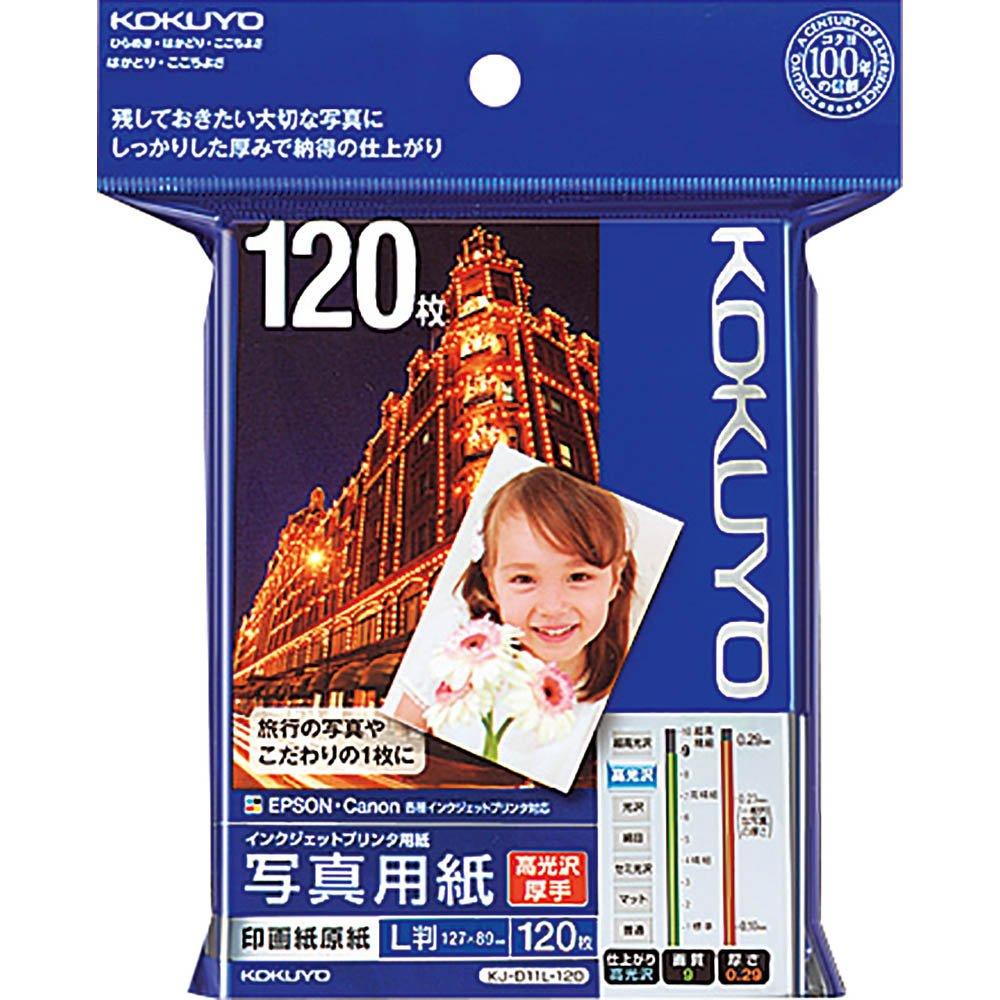 

KOKUYO Inkjet Photopaper Base High Gloss L Size 120 Листов KJ-D11L-120