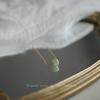 Elegant and Smooth Texture Hetian Jade Bead Necklace for Women, French Minimalist Collarbone Chain, Light Luxury Niche Design Pendant