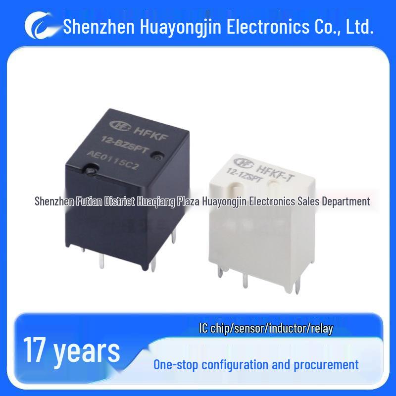 HFKF-T Series 12V Automotive Relay, Single/Double Pole, 8-Pin/10-Pin