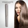 Professional Hair Comb Space Aluminum Stainless Steel Anti  Static Comb Beauty Tools Black02