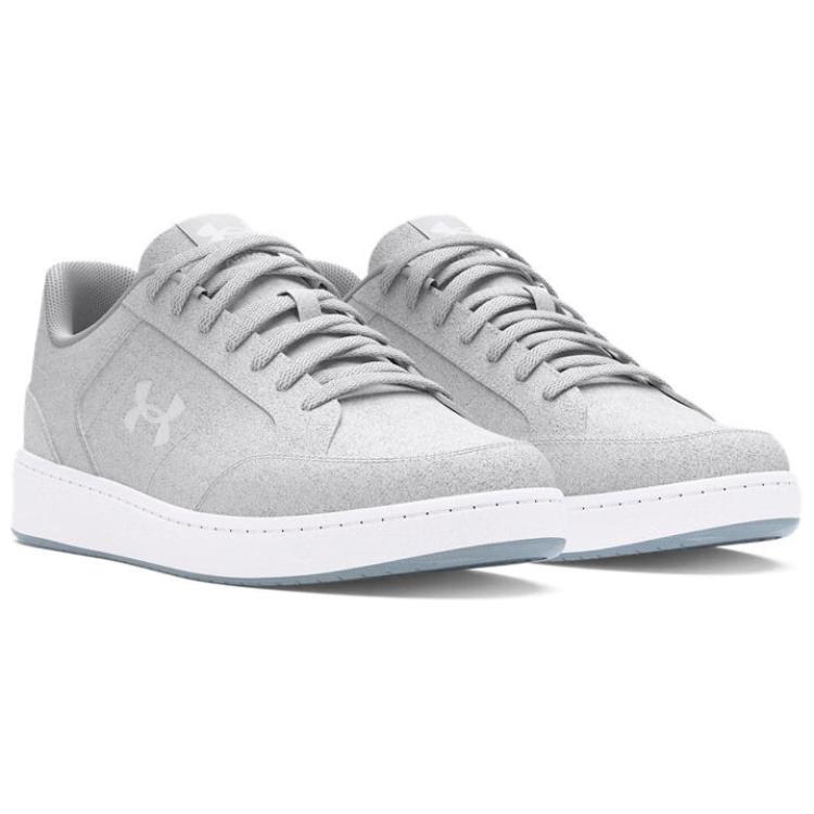 Under Armour Men's Official Suede Casual Shoes Overcast Gray White 3028632-100