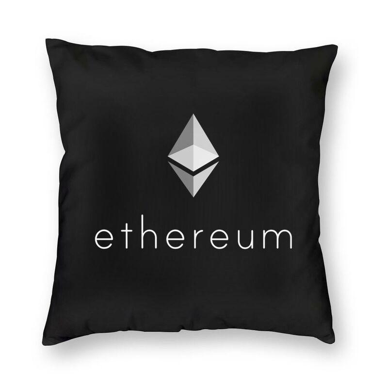Bitcoin Cryptocurrency Square Throw Pillow Cover Decoration Print Ethereum Blockchain Btc Cryptocurrency Cushion Cover for Sofa