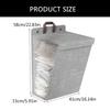 Convenient Foldable Hanging Fabric Basket Wall Mounted Dirty Clothes Organizer Space Saving Laundry Hamper for Home