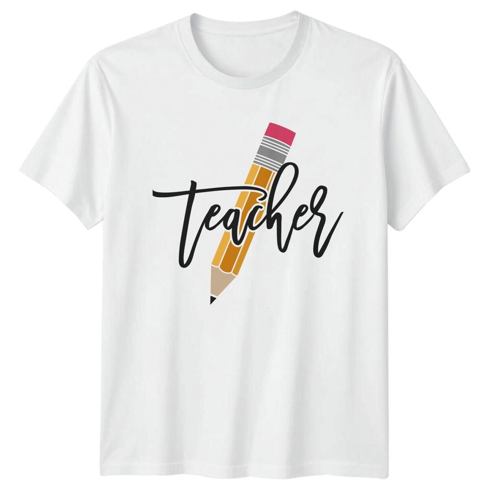 Teacher TShirt Pencil Design Adult Unisex Job Niche Gift Present