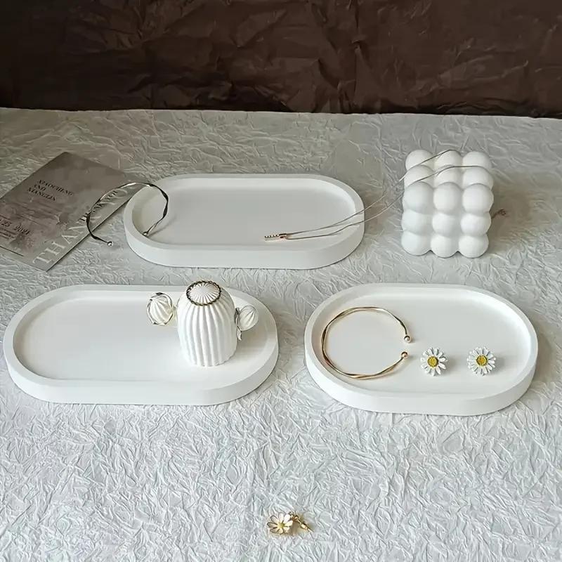 2026 Latest Models DIY Resin Mold Tray - Large Medium Small Oval Silicone Molds for Home Decor Jewelry Making and Crafts