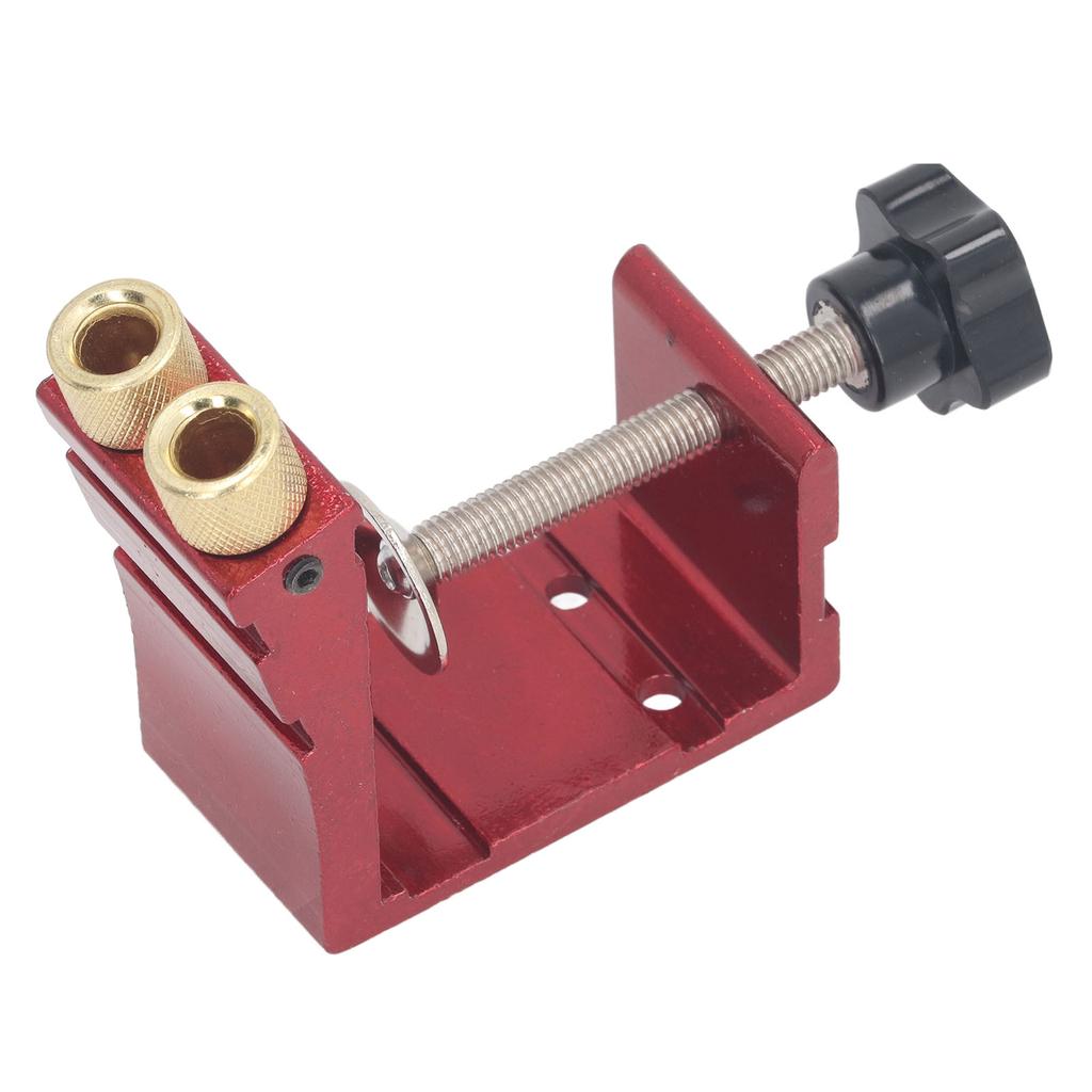 Pocket Hole Jig Kit Aluminum Alloy Adjustable Oblique Pocket Hole Jig Dowel Drill Guide for