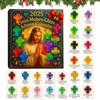 Christmas Countdown Decor 2D Acrylic Holiday Advent Decoration Christmas Countdown Decoration With 24 Pocket Cross For Women Men