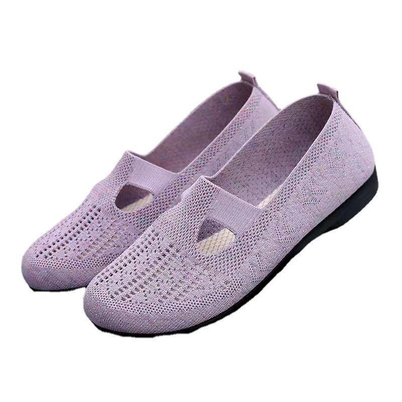 Women's shoes new hollow mesh shoes comfortable breathable casual shoes comfortable old Beijing cloth shoes mother shoes