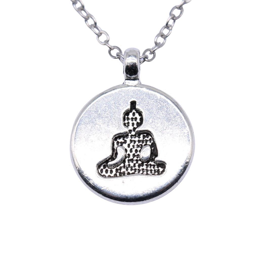 Knot Pendant Necklace Talisman Amulet Celtic Occult Protection Jewelry 40cm Short Chain